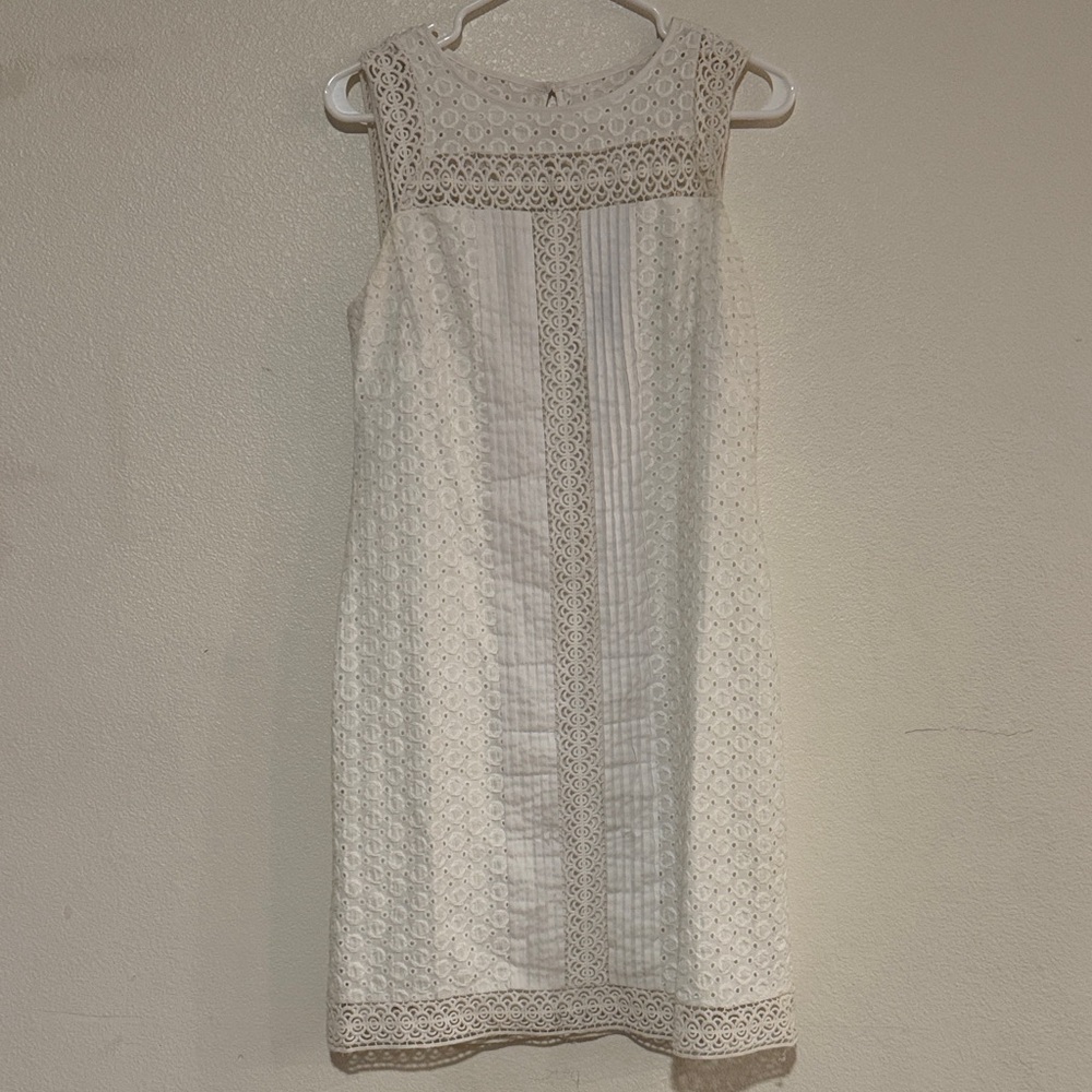 Adrianna Papell Cream Lace Mini Dress